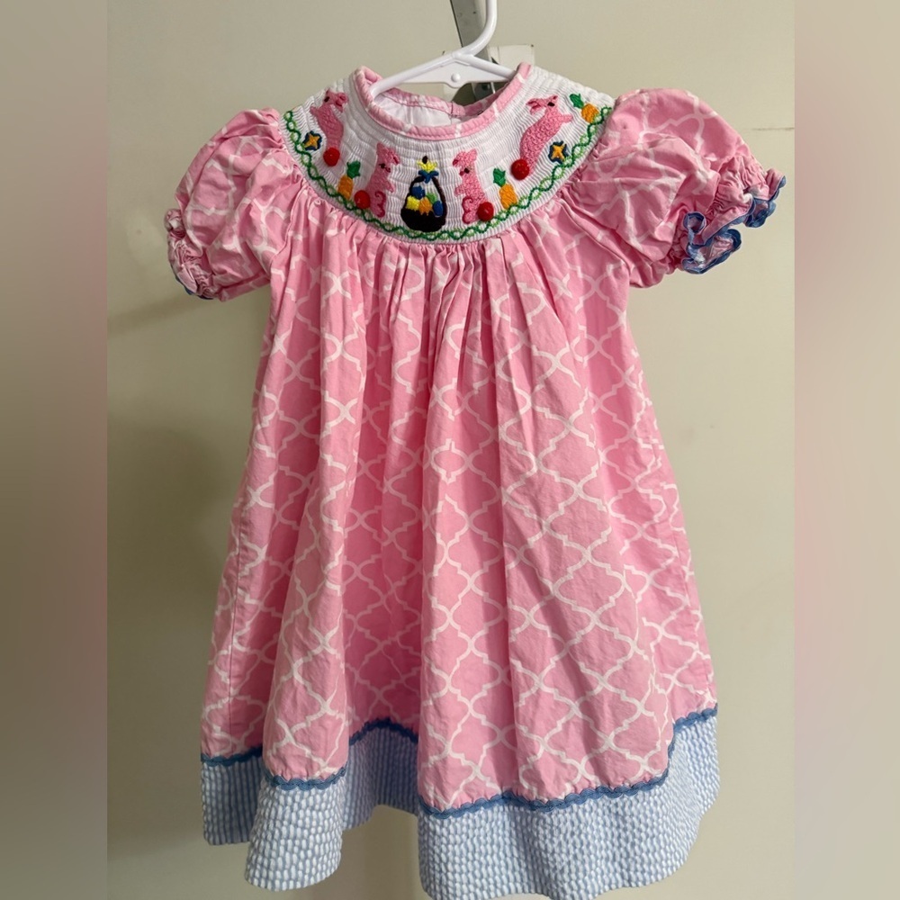 Lil Cactus Smocked Easter Bishop Dress